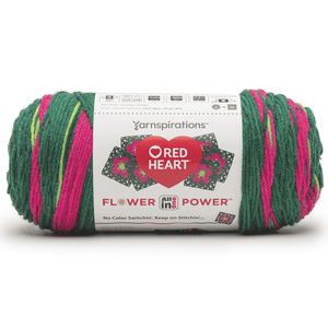 Red Heart All In One Granny Square Flower Power Yarn Sold As A 3 Pack