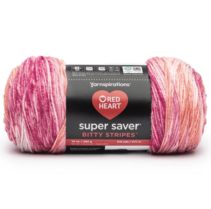 Red Heart Super Saver Bitty Stripes Sold As A 2 Pack