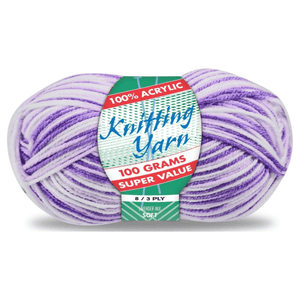 Yatsal Knitting Yarn 8 ply 100g Multicolour