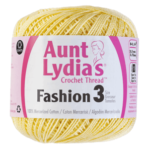 Aunt Lydia's Fashion Crochet Thread Size 3 Sold As A 3 Pack
