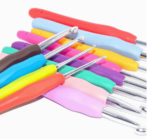 14 pce Soft Handle Aluminum Ergonomics Crochet Hook Set