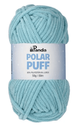 Panda Polar Puff Polyester Lurex