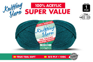 Yatsal Knitting Yarn 8 ply 100g Solid