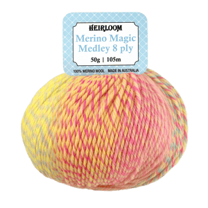 Heirloom Merino Magic Medley 8 ply 100% Wool