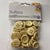 Buttons Round 15mm 40pce Wooden Birch