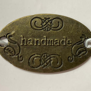 Metal Labels for Handmade Items 6pce