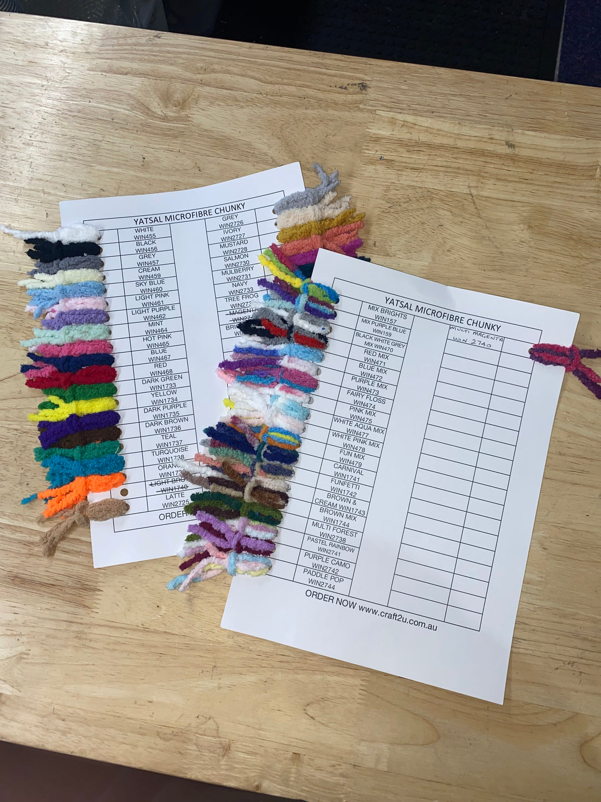 Shade Cards - Yatsal Microfibre Chunky