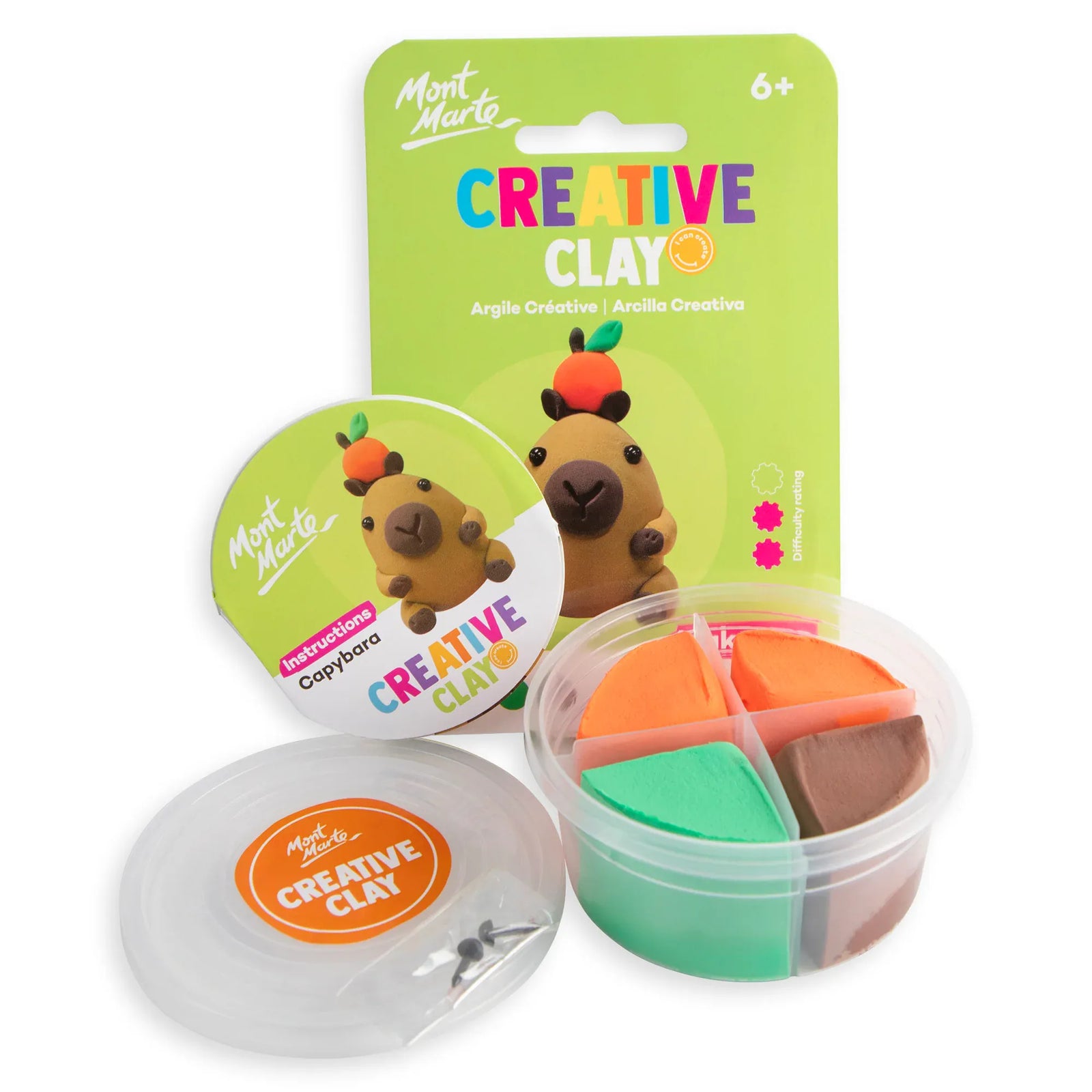 Mont-Marte-Make-Me-Creative-Clay-6pc-Capybara-MMKC0325_V01-Content