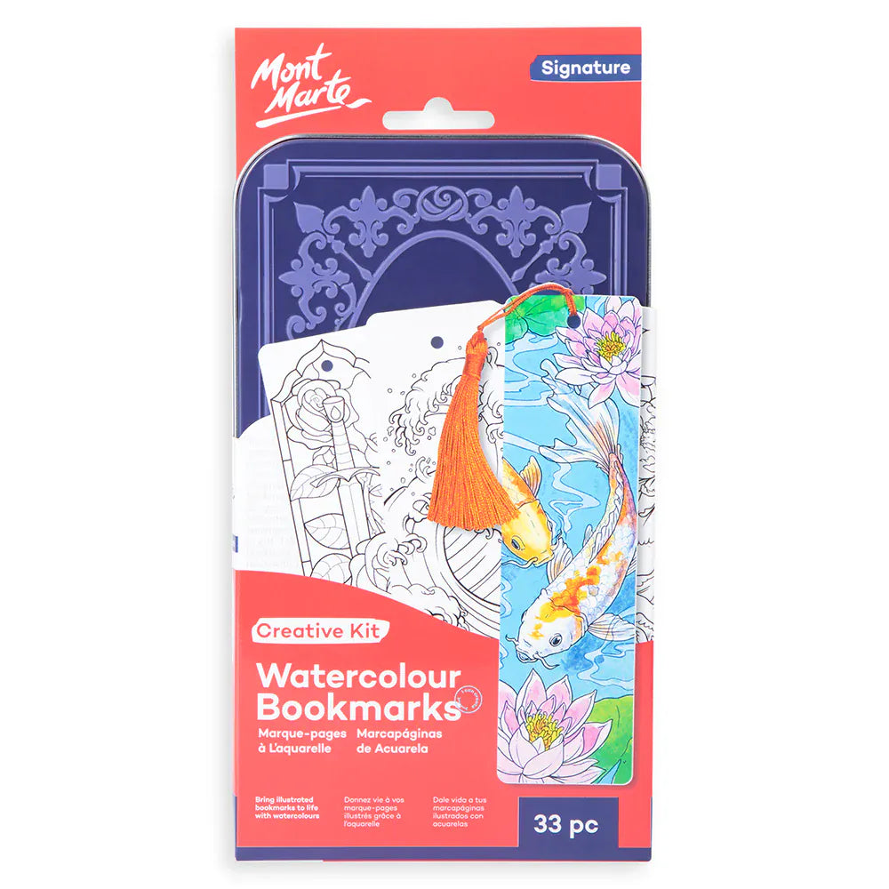 MM Watercolour Bookmark Set 33pc