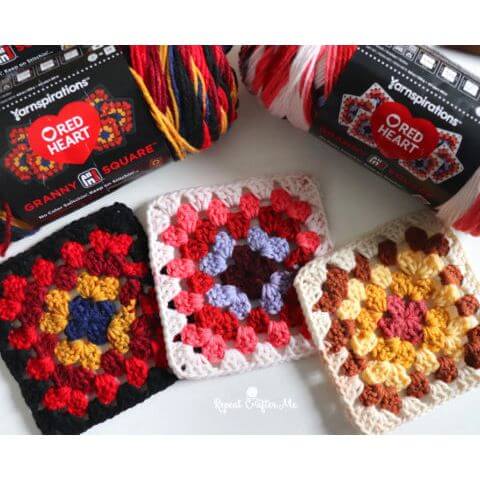 Discounted Red Heart All In One Granny Square Yarn Very Limited Stock