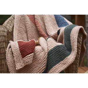 Knitting Kit Rockwell Blanket using Hue & Me Yarn