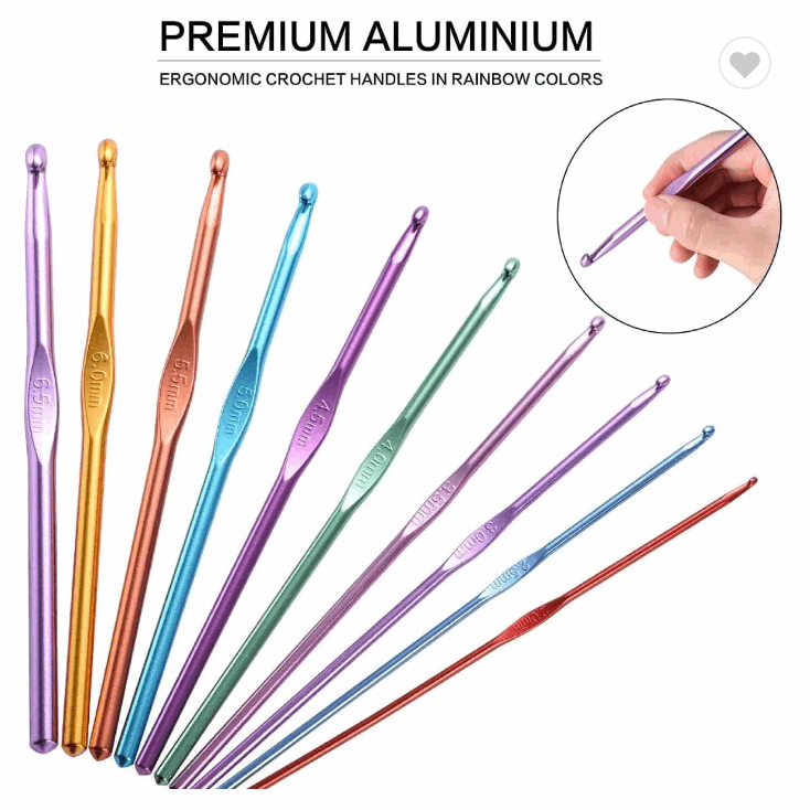 22 pcs Crochet Hook Set with Case