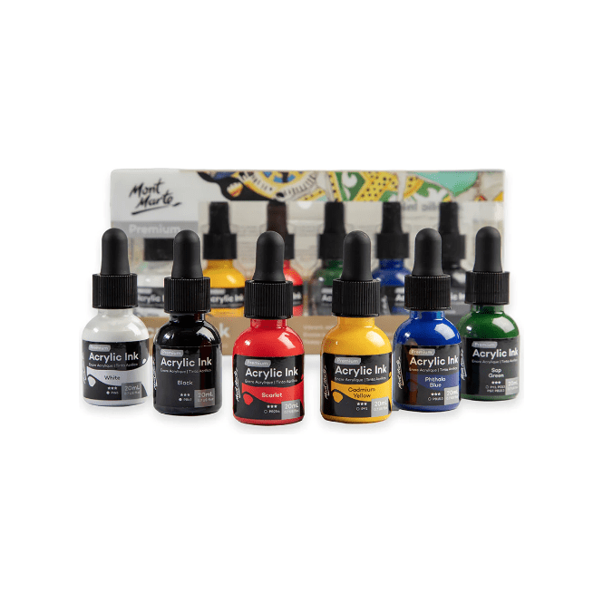 Acrylic Ink Premium 6pc