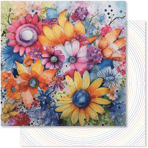 Rainbow Twirl 12 x 12 Papers - Paper Rose Studio