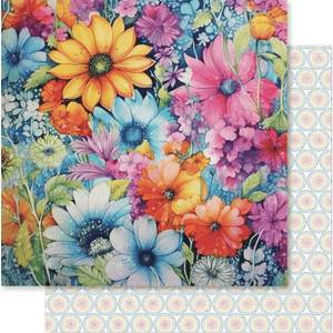 Rainbow Twirl 12 x 12 Papers - Paper Rose Studio