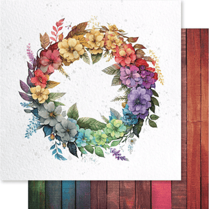 Rainbow Twirl 12 x 12 Papers - Paper Rose Studio