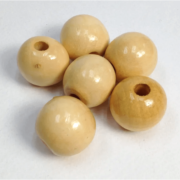 Wood Round Beads