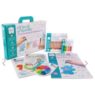 First Creations Drawing & Colouring Set