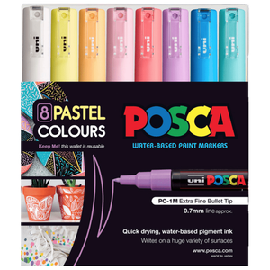 PC-1M 8 Pastel Colours Posca Pack