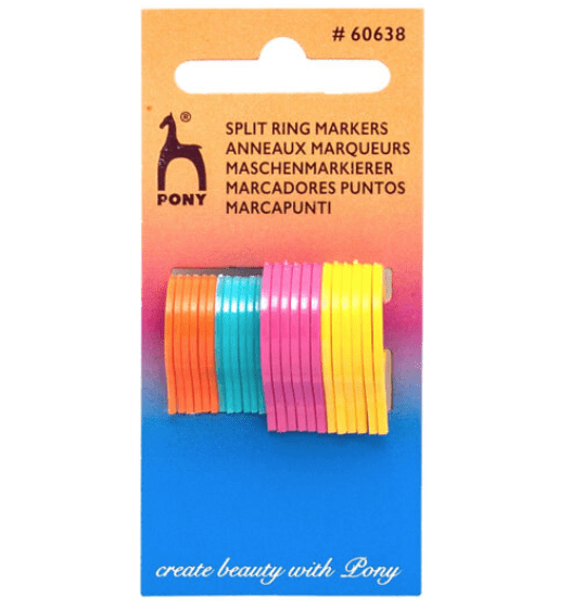 Pony Split Ring Markers Plastic