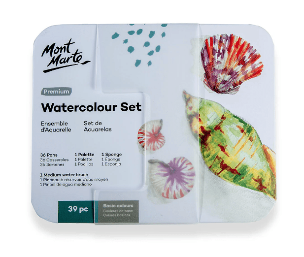 MM Watercolour Set in Tin Basic 39pc