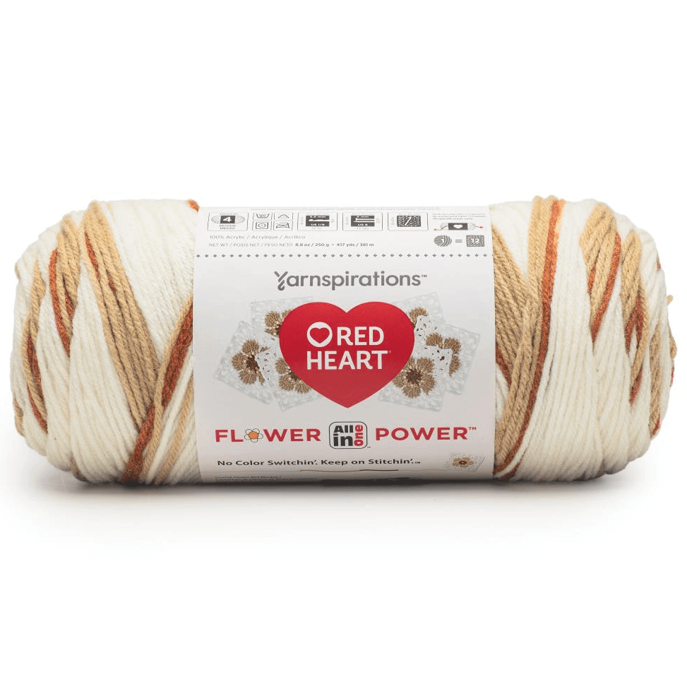 Red Heart All In One Granny Square Flower Power Yarn Sold As A 3 Pack