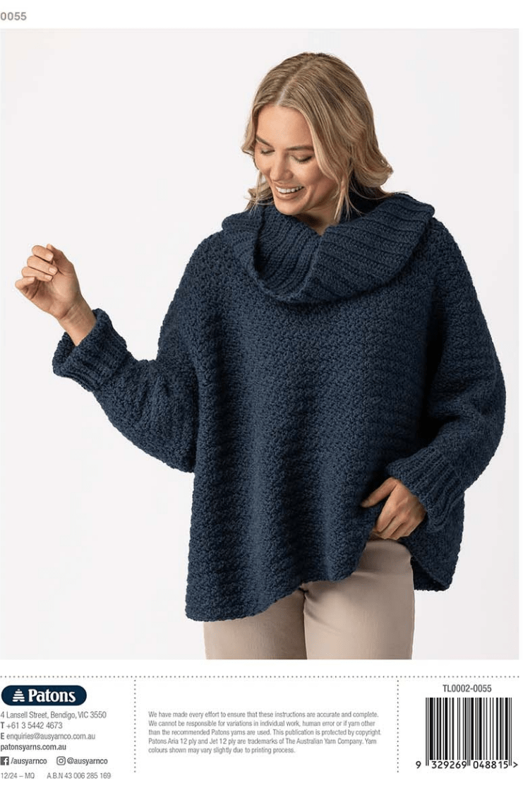 Crochet Poncho Jumper 0055