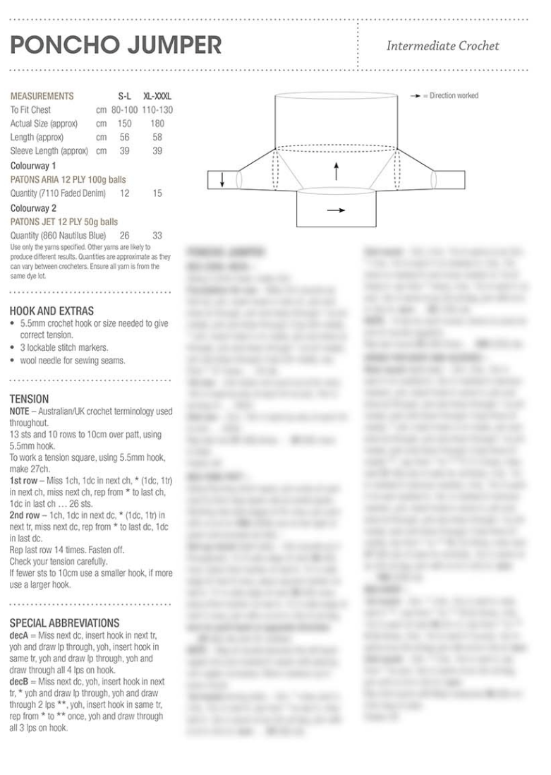 Crochet Poncho Jumper 0055