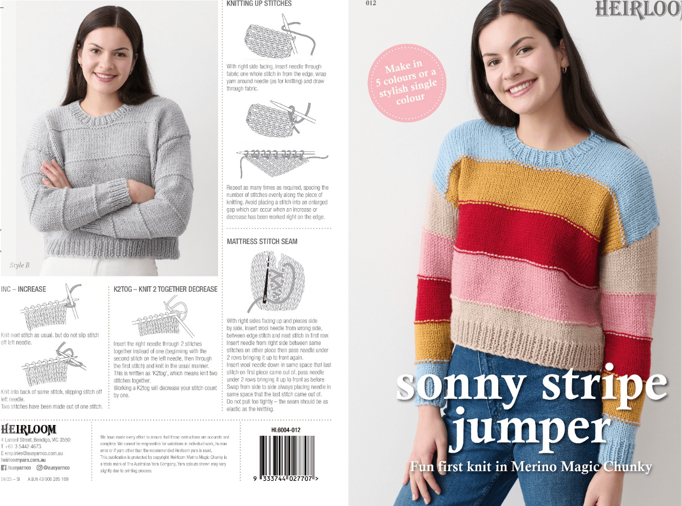 Heirloom Sonny Stripe Jumper - 012