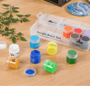 MM Acrylic Paint Pot Set 12pc x 20ml