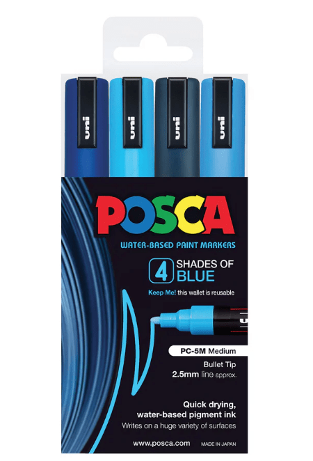 PC5M Shades of Blue 4pc