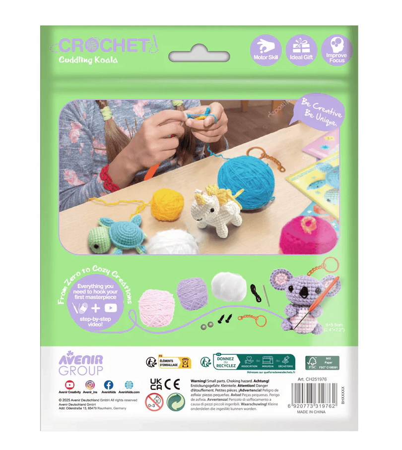 Crochet Keychain Kit - Cuddling Koala