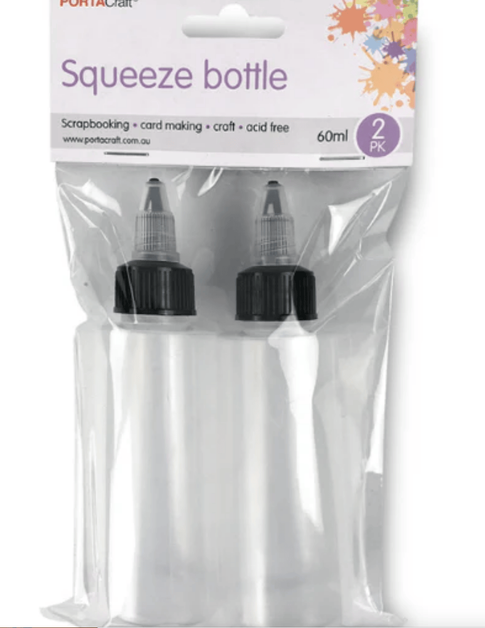 Plastic Squeeze Bottles 2pk 60ml