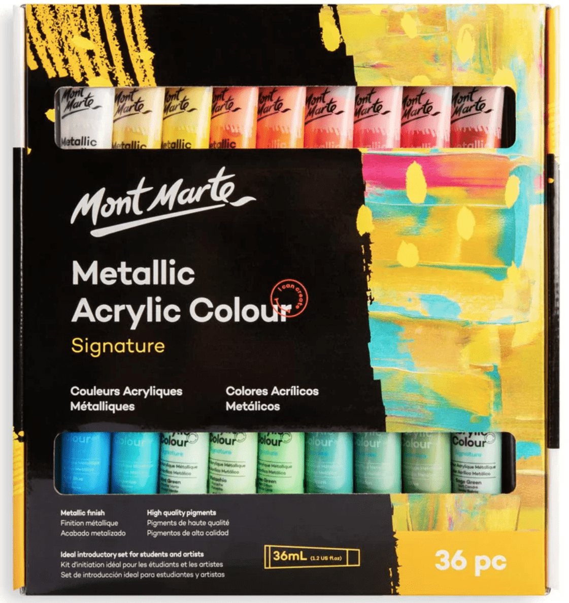 MM Metallic Acrylic Colour Paint Set