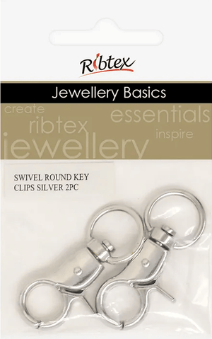 Swivel Round Key Clip 2pc