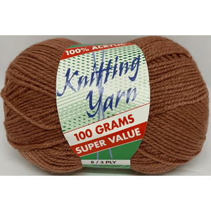 Yatsal Knitting Yarn 8 ply 100g Solid