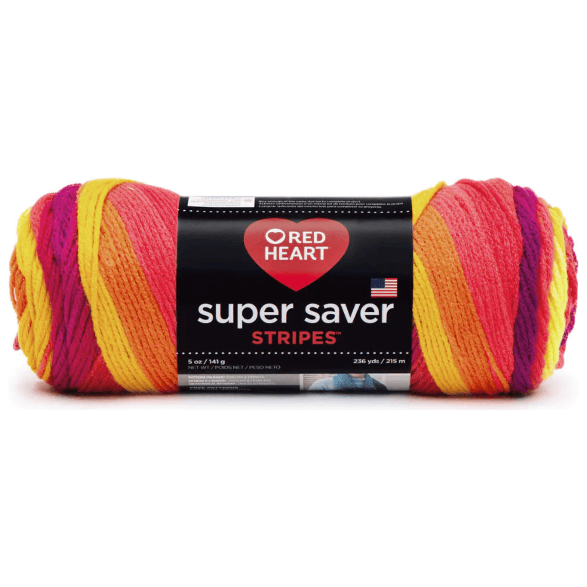 Red Heart Super Saver Yarn Stripes, Prints & Variegates
