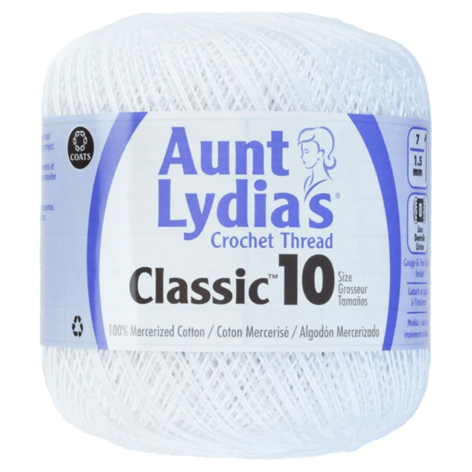 Aunt Lydia's Classic Crochet Thread Size 10 Sold As A 3 Pack