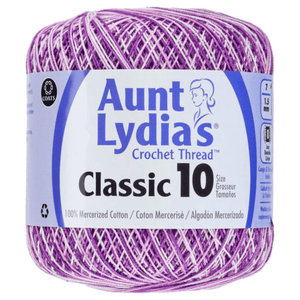 Aunt Lydia's Classic Crochet Thread Size 10 Sold As A 3 Pack