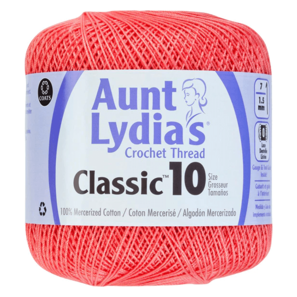 Aunt Lydia's Classic Crochet Thread Size 10 Sold As A 3 Pack