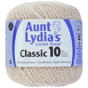 Aunt Lydia's Classic Crochet Thread Size 10 Sold As A 3 Pack