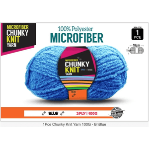 Microfibre Chunky Knit Yarn 3ply 100g