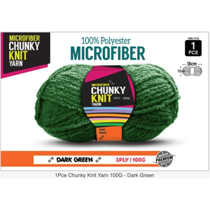 Microfibre Chunky Knit Yarn 3ply 100g