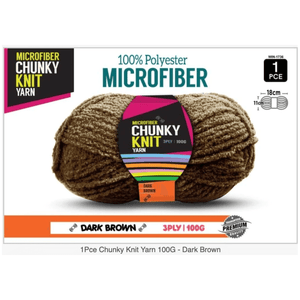 Microfibre Chunky Knit Yarn 3ply 100g