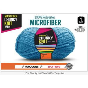 Microfibre Chunky Knit Yarn 3ply 100g