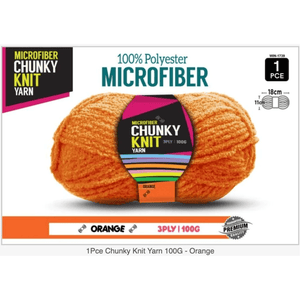 Microfibre Chunky Knit Yarn 3ply 100g