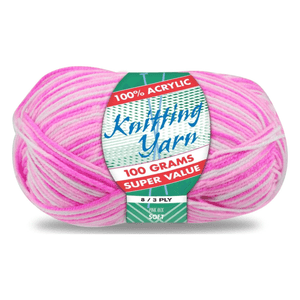 Yatsal Knitting Yarn 8 ply 100g Multicolour