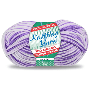 Yatsal Knitting Yarn 8 ply 100g Multicolour