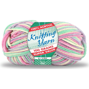 Yatsal Knitting Yarn 8 ply 100g Multicolour