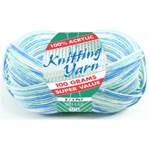 Yatsal Knitting Yarn 8 ply 100g Multicolour